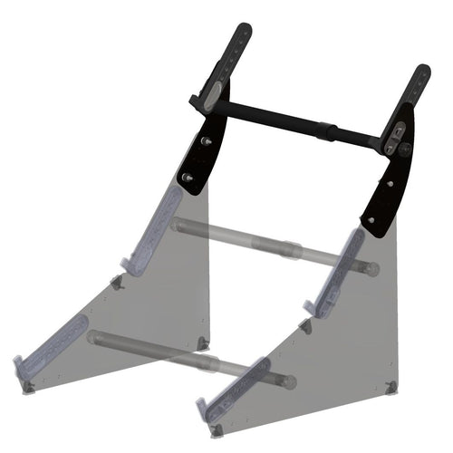 SynthRISE Adapt Tier WIDE montado num suporte de sintetizador