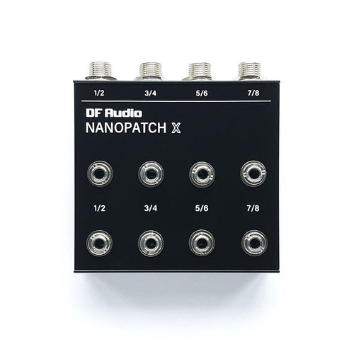 Patchbay compacta DF Audio Nanopatch X para pedais de efeitos