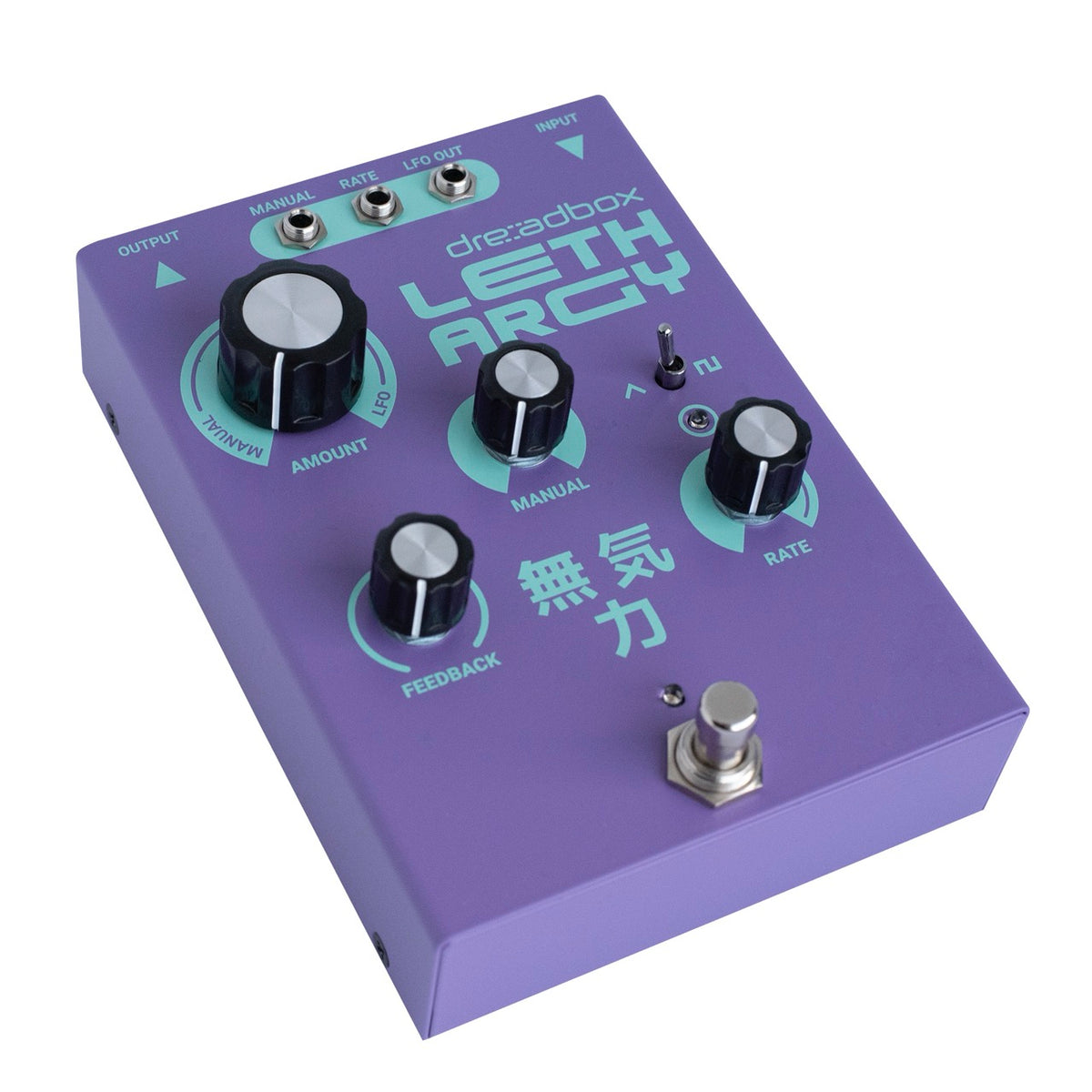 Pedal de phaser Dreadbox Lethargy, vista lateral