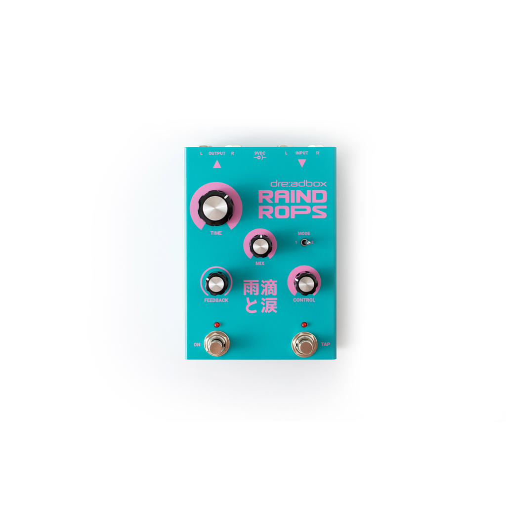 Pedal de delay, pitch shifter e reverb Dreadbox Raindrops
