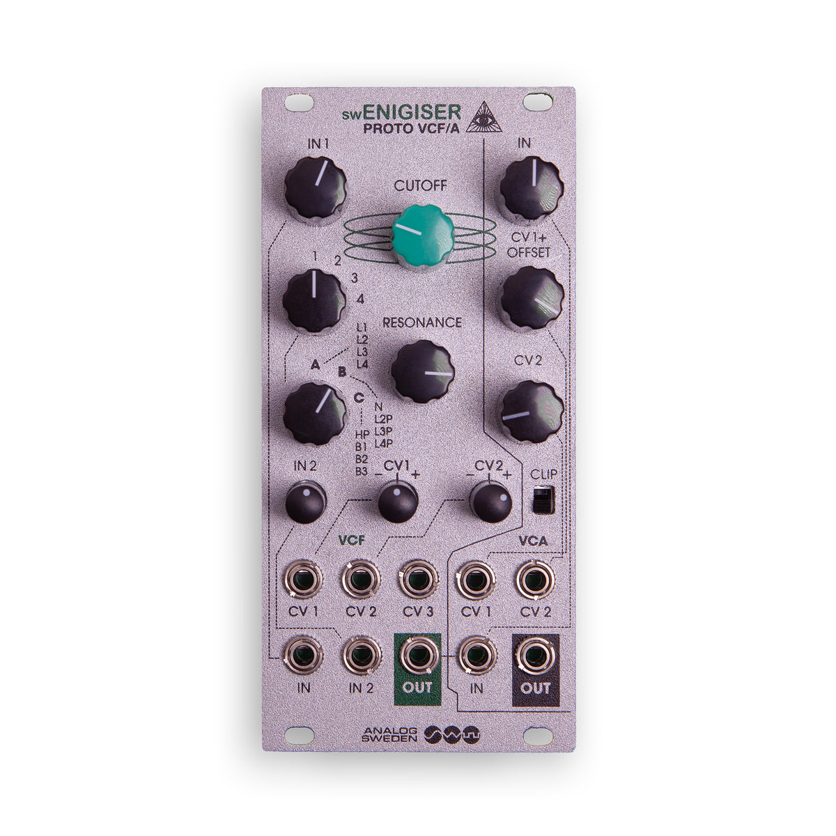 Módulo de filtro Eurorack swEnigiser Proto VCF/A, 12 HP
